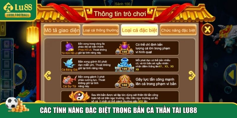 Tính năng độc đáo chỉ có tại bắn cá Thần Tài