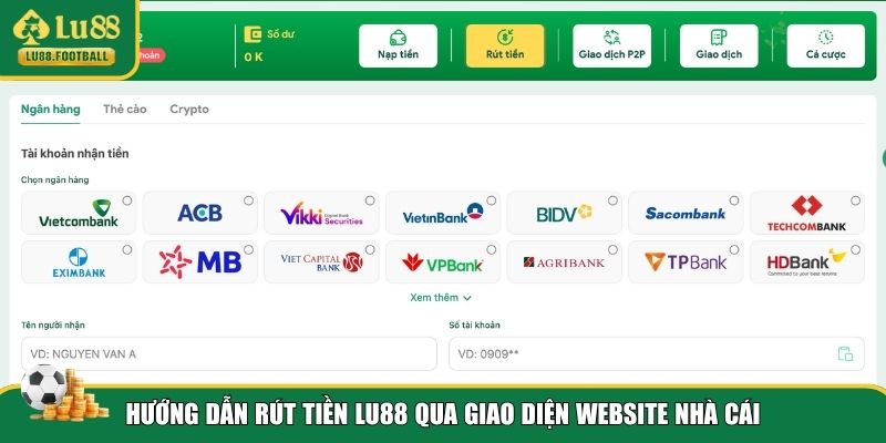 Chi tiết từng bước rút tiền LU88