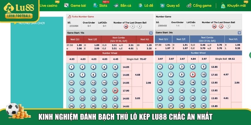 Kinh nghiệm để bắt bạch thủ lô kép hôm nay LU88