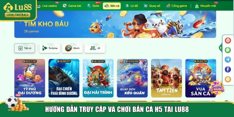 3 bước nhanh tay tham gia Bắn cá H5 LU88