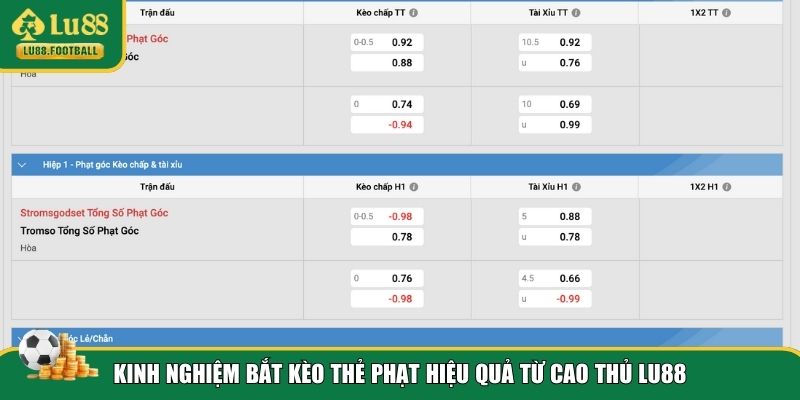 Kinh nghiệm làm chủ kèo thẻ phạt tại LU88