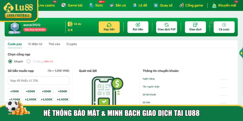 Bảo mật và an toàn tuyệt đối khi chơi tại LU88